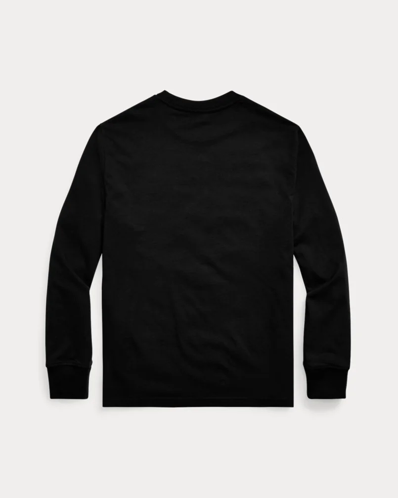Футболка Ralph Lauren с длинным рукавом из хлопкового джерси — 3