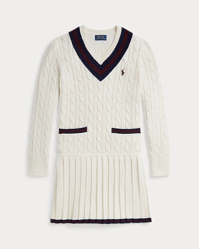 Платье-свитер Ralph Lauren в стиле крикет с косами