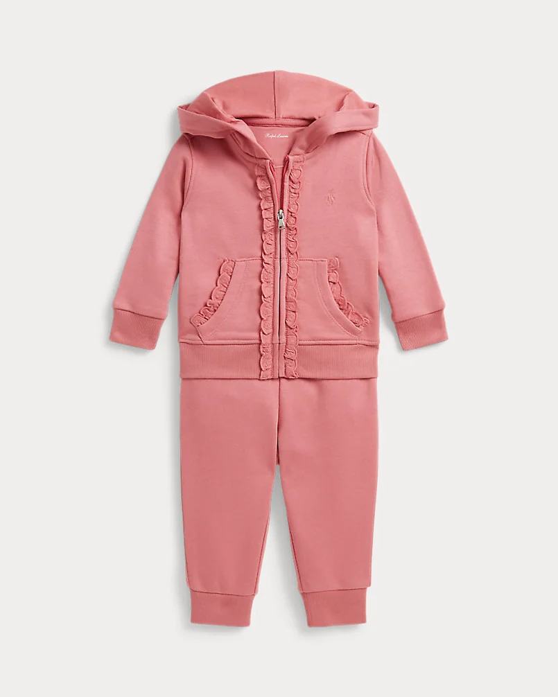 Комплект худи и брюки-джоггеры Ralph Lauren с ажурной отделкой — 1