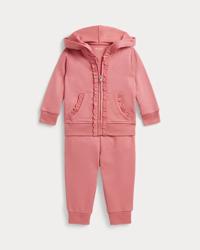 Комплект худи и брюки-джоггеры Ralph Lauren с ажурной отделкой