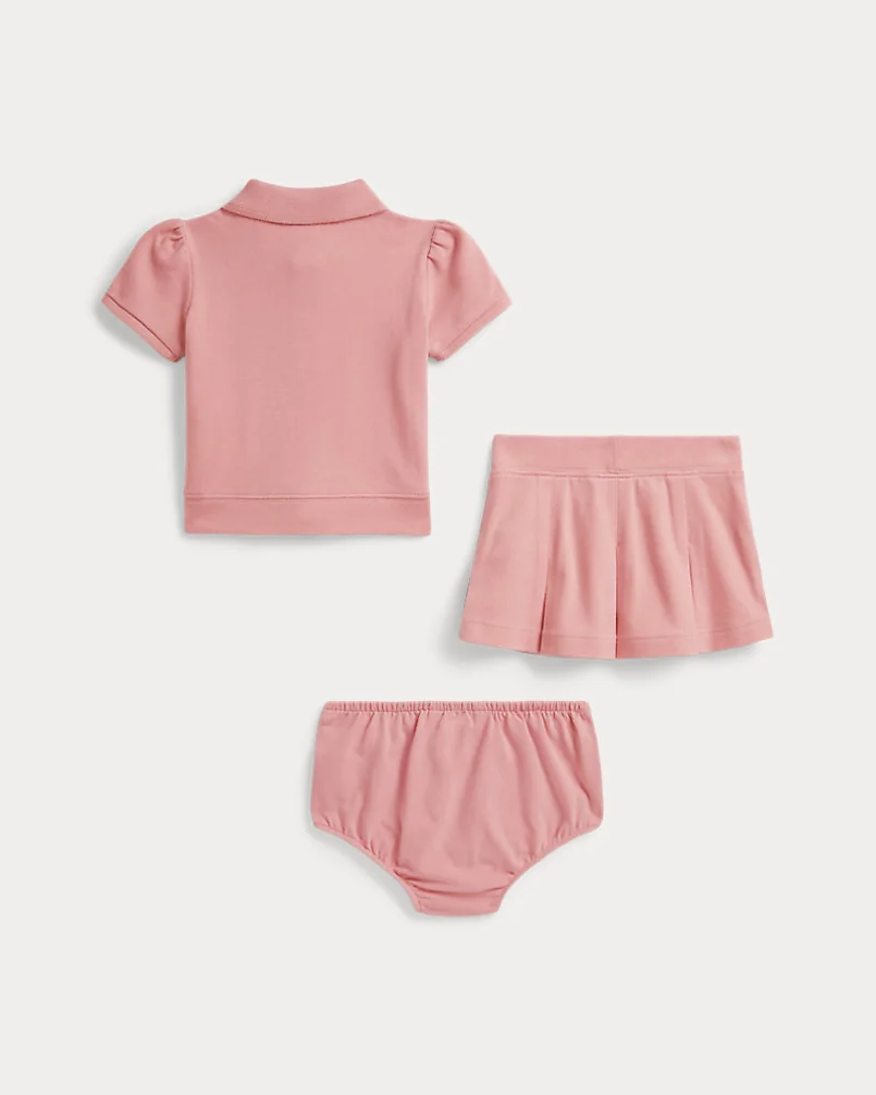 Комплект рубашка поло и юбка-шорты Ralph Lauren — 2