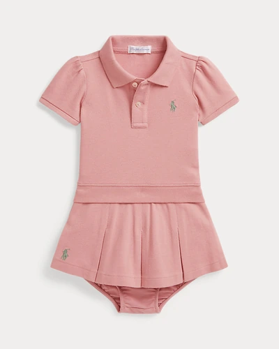 Комплект рубашка поло и юбка-шорты Ralph Lauren