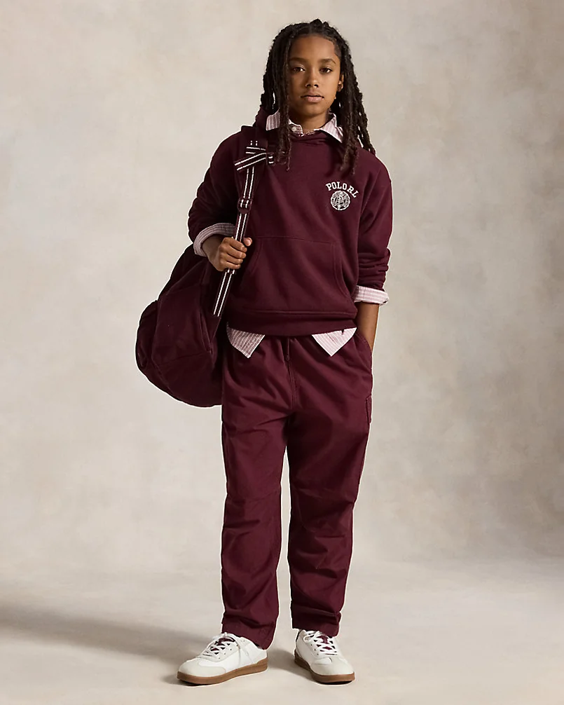 Худи оверсайз из флиса с вышитым гербом — 4