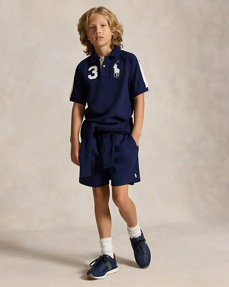 Рубашка-поло Big Pony из сетчатого хлопка — 4