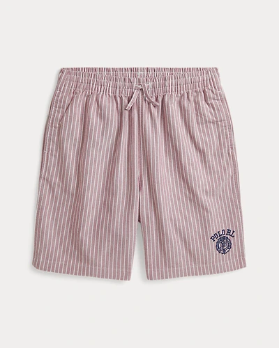 Полосатые шорты Big Fit оксфорд
