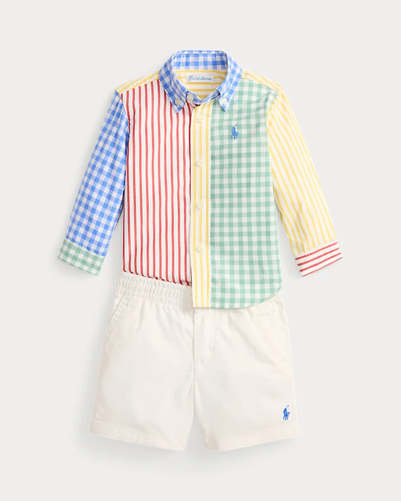 Комплект рубашка и шорты Ralph Lauren в клетку — 1