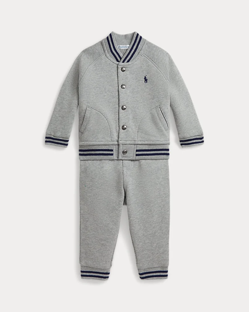 Комплект: куртка-бомбер и джоггеры Fleece Baseball — 2