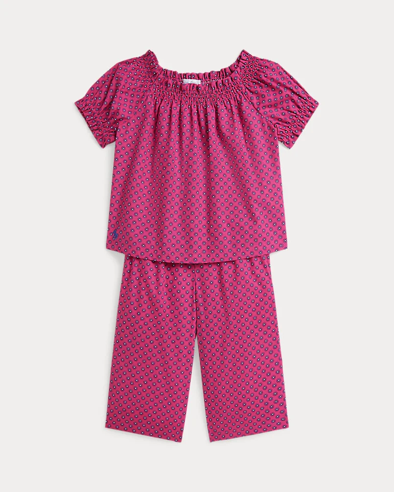 Комплект топ и брюки Ralph Lauren с цветочным принтом — 1