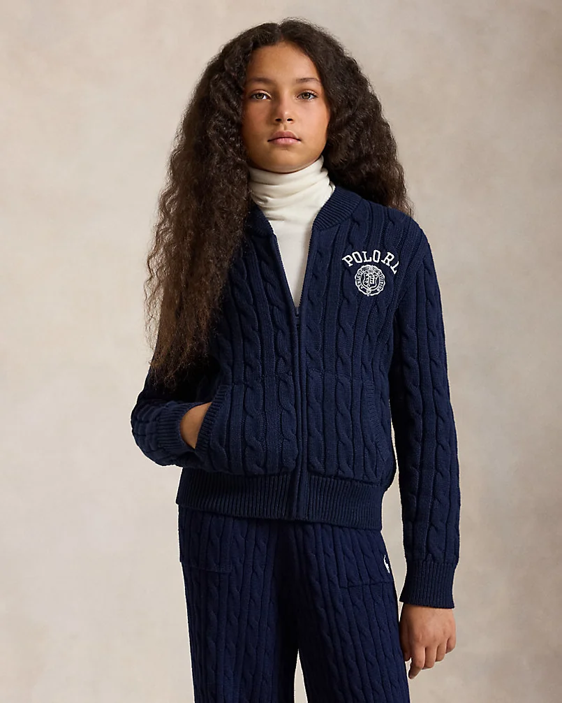 Свитер Embroidered Crest Cable Cotton — 2