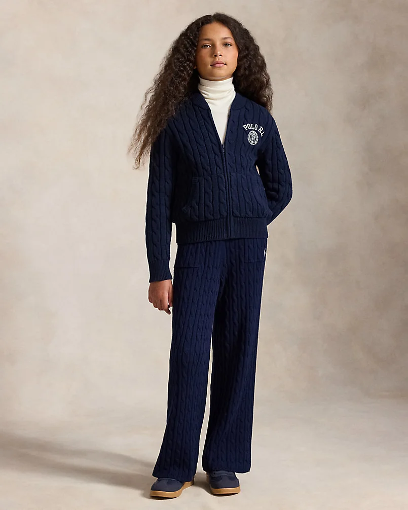 Свитер Embroidered Crest Cable Cotton — 4