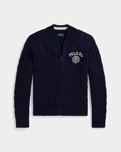 Свитер Embroidered Crest Cable Cotton