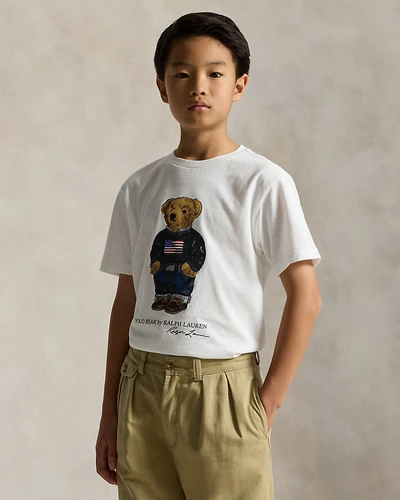 Хлопковая футболка с Polo Bear