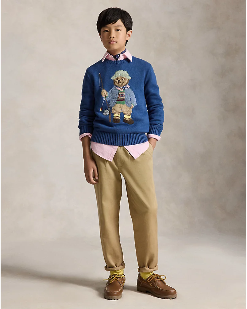 Свитер с медвежонком Polo Bear из хлопкового трикотажа — 4