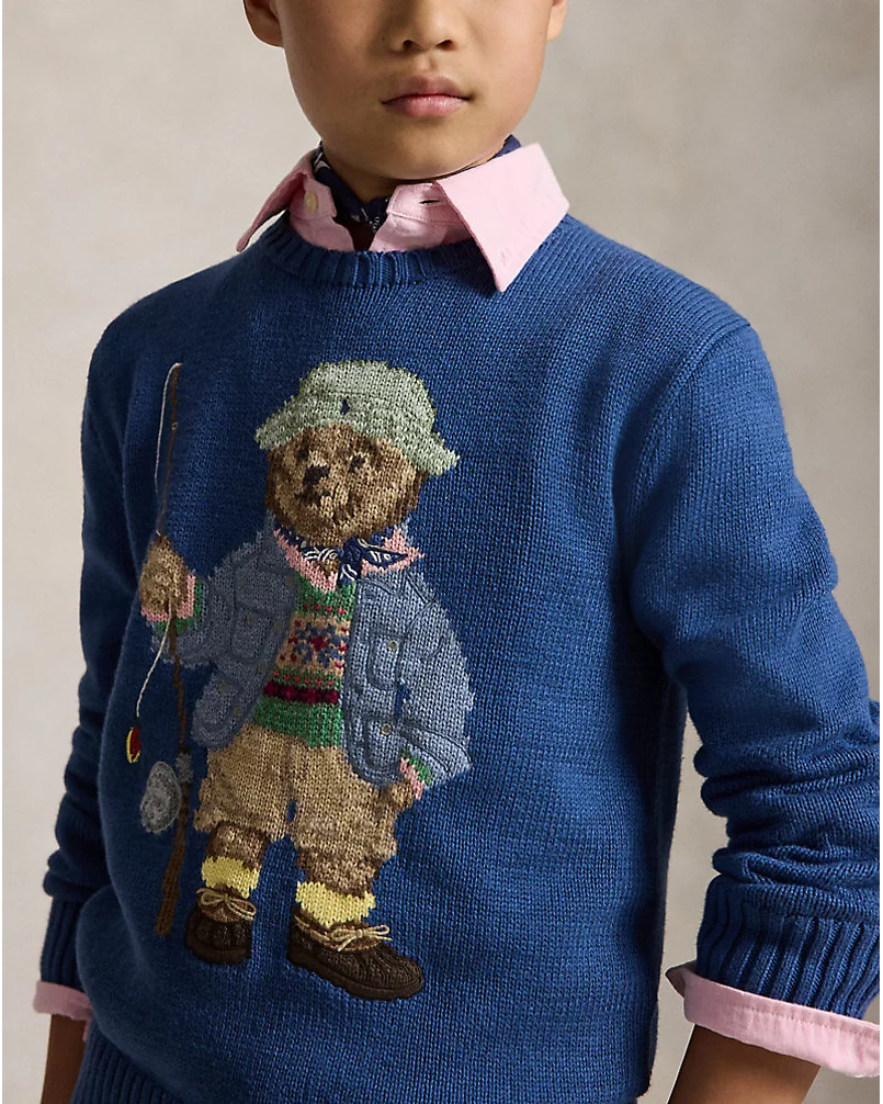 Свитер с медвежонком Polo Bear из хлопкового трикотажа — 5