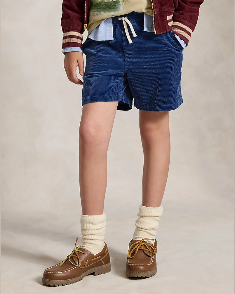 Вельветовые шорты Polo Prepster на резинке — 4