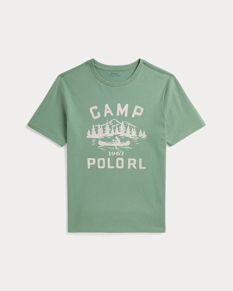 Хлопковая футболка с надписью Camp — 1