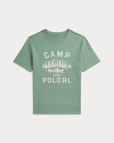 Хлопковая футболка с надписью Camp