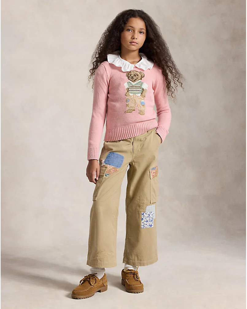 Свитер с мишкой Polo Bear из смесового хлопка — 4