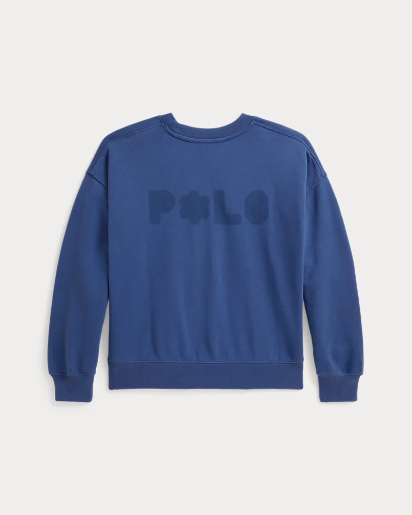 Свитшот с логотипом Polo в стиле пэчворк — 3