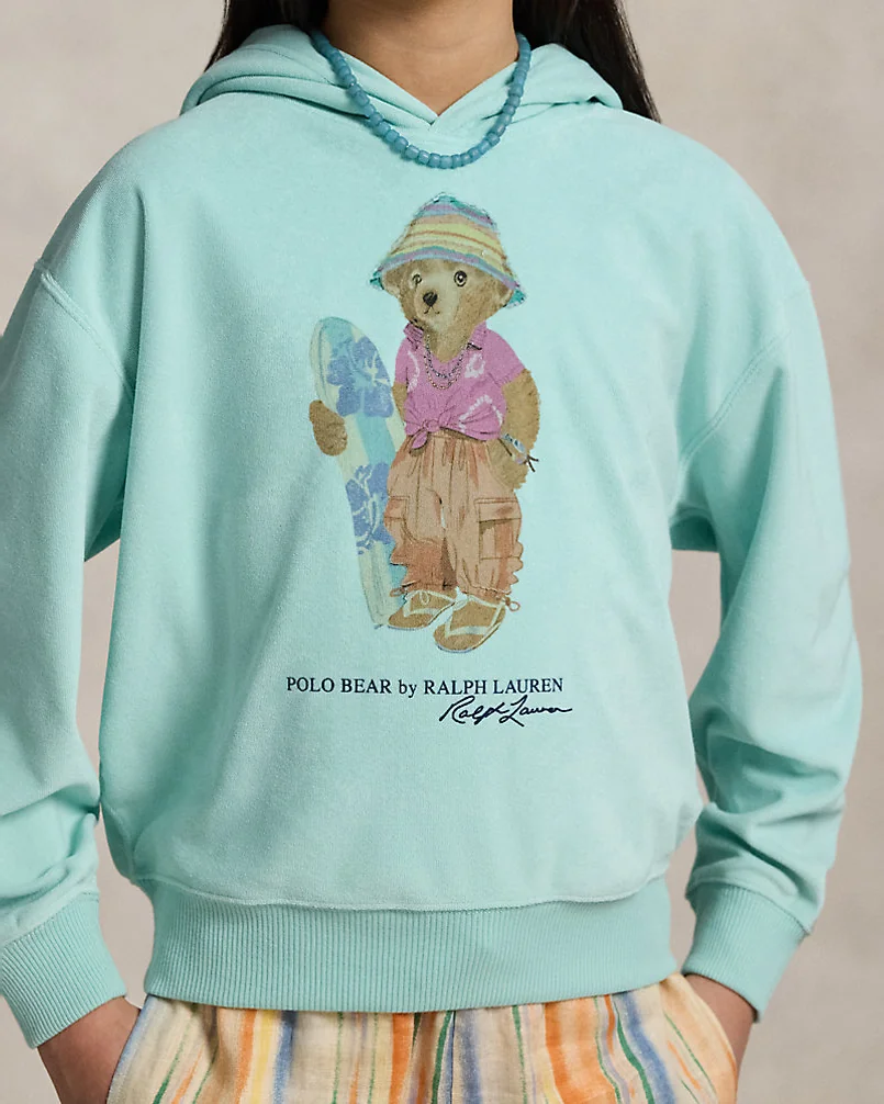 Толстовка с капюшоном Polo Bear из махры — 5