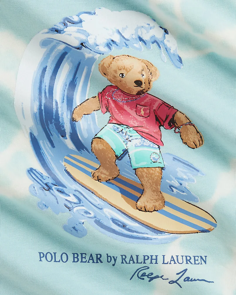 Комплект футболка и шорты Polo Bear с принтом тай-дай — 3