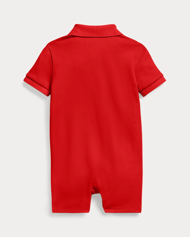 Хлопковый комбинезон-шортал Polo — 2