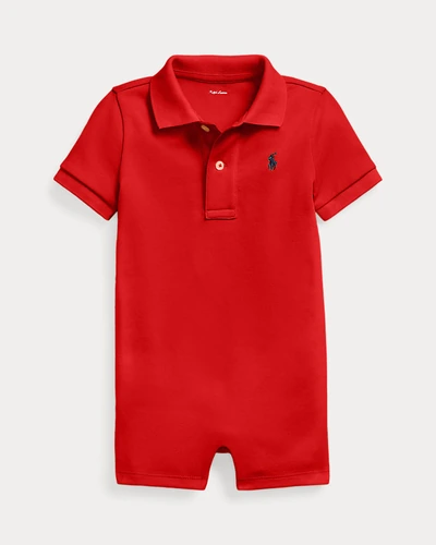 Хлопковый комбинезон-шортал Polo