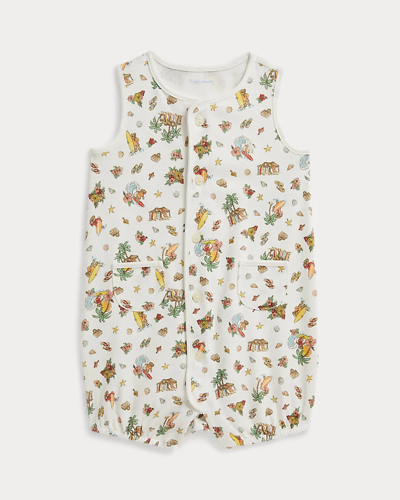 Хлопковый комбинезон с Polo Bear — 1