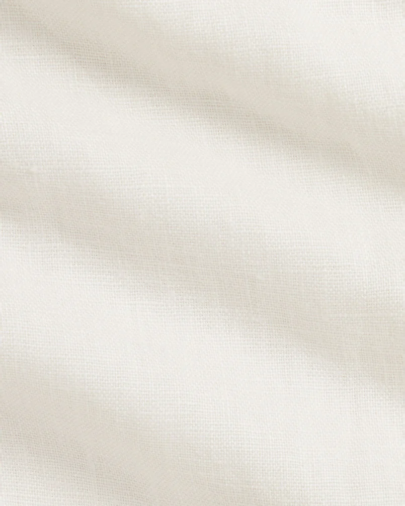 Льняной комбинезон-шортами и панама — 3