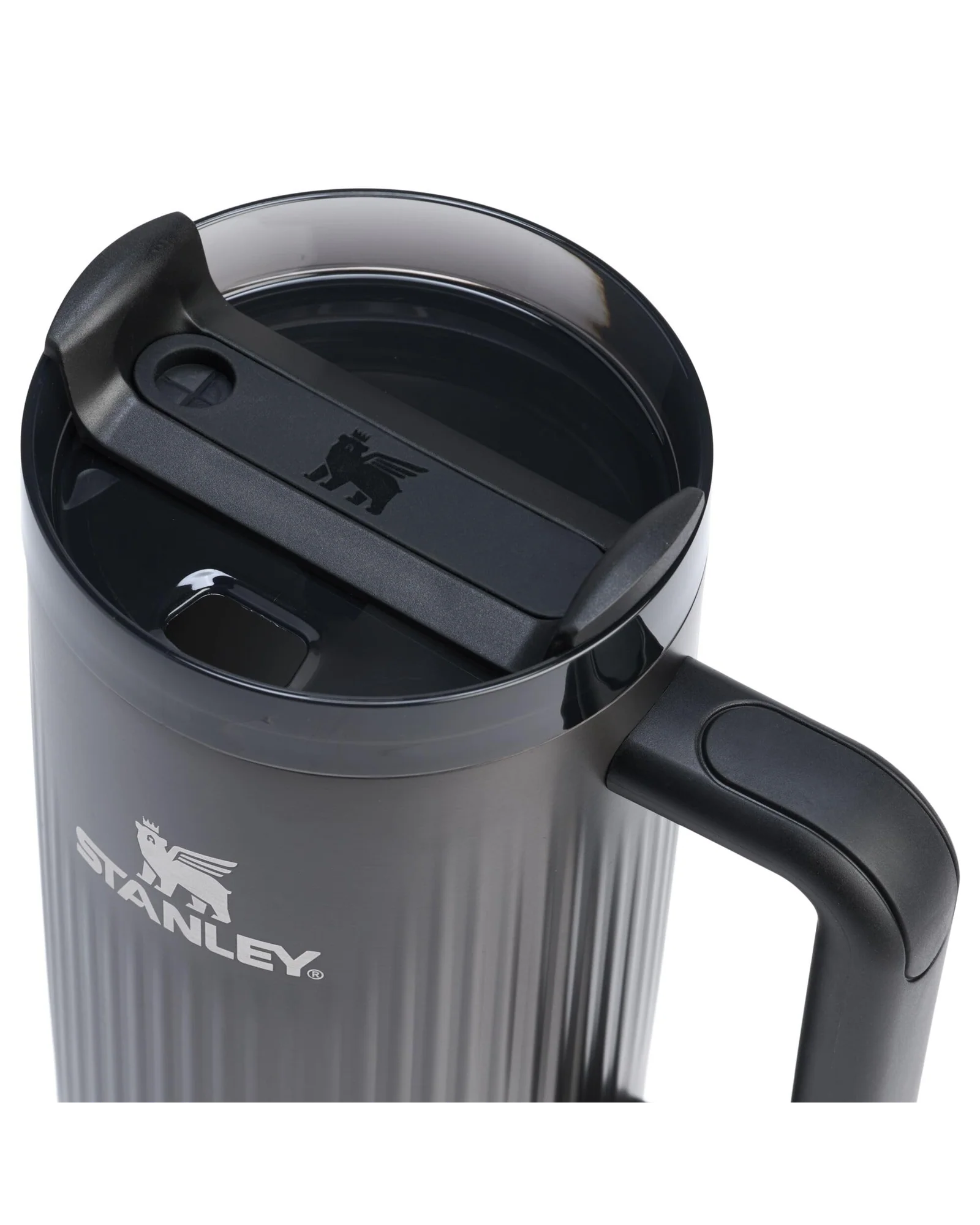 Термокружка Stanley Quencher H2.0 40 oz Рифлёный чёрный — 2