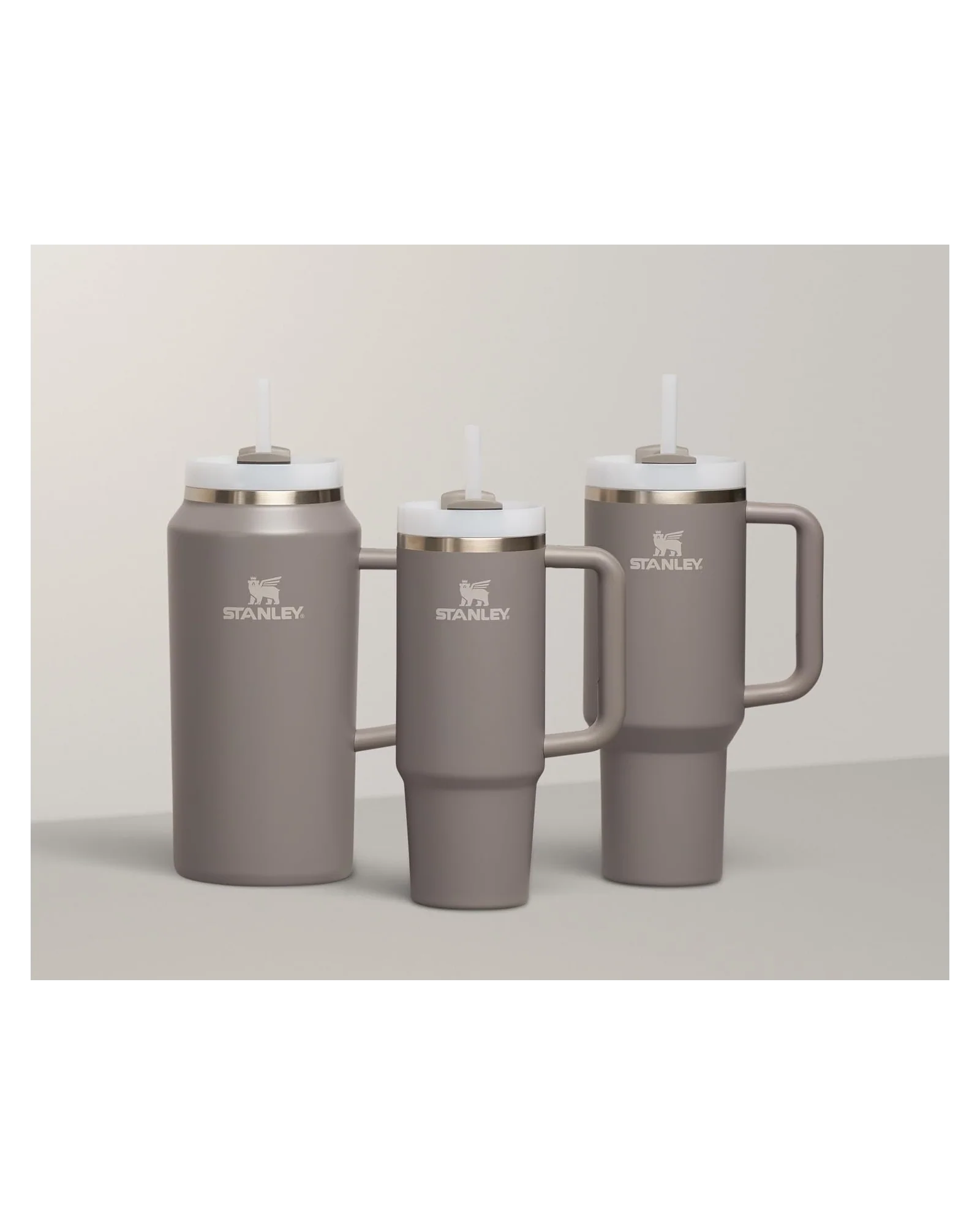 Термокружка Stanley Quencher H2.0 40 oz Серый камень Stone — 6