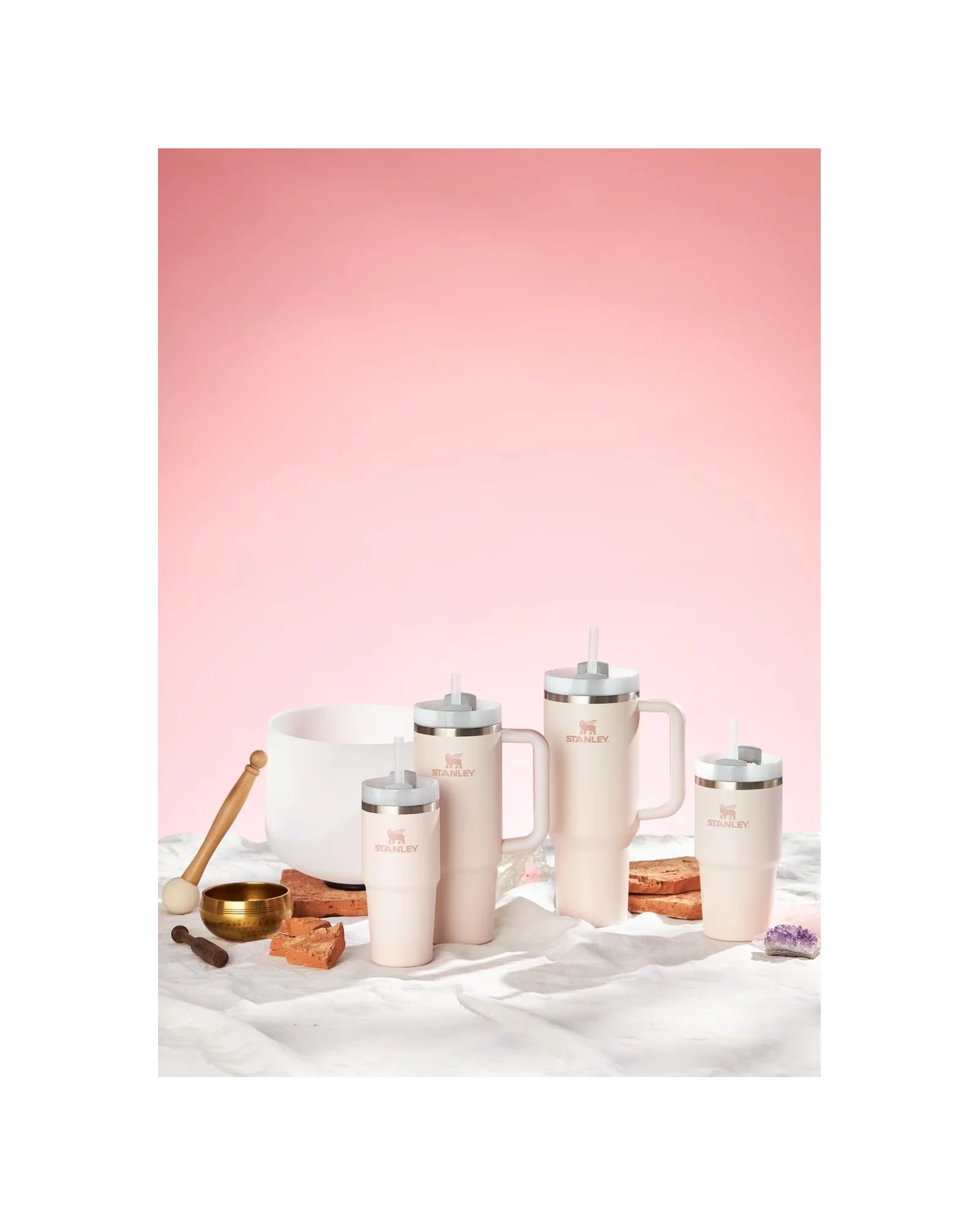 Термокружка Stanley Quencher H2.0 40 oz Розовый кварц Rose Quartz — 6