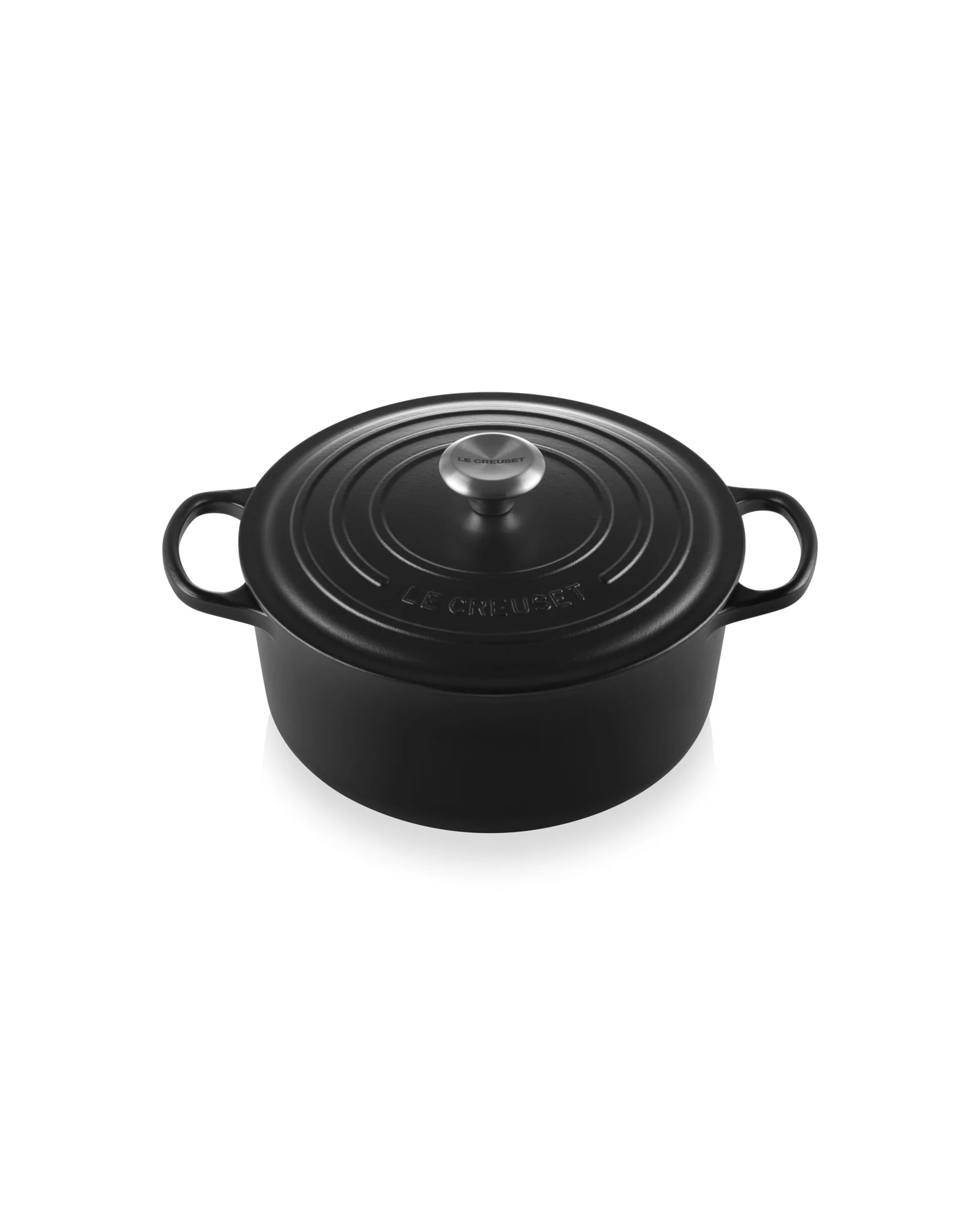 Чугунная кокотница Le Creuset Signature 5.5 qt Чёрный Licorice — 1