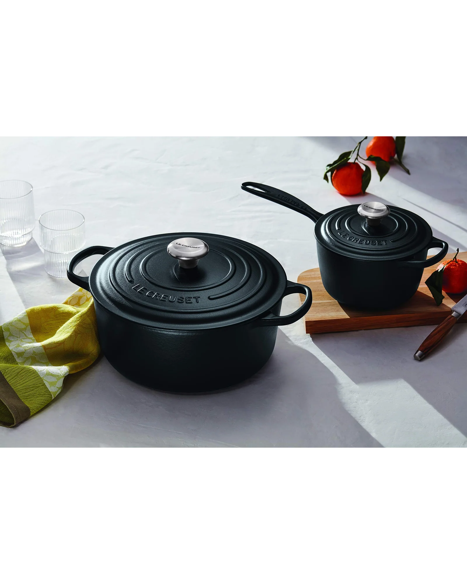 Чугунная кокотница Le Creuset Signature 5.5 qt Чёрный Licorice — 5
