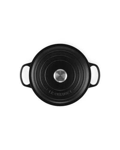 Чугунная кокотница Le Creuset Signature 5.5 qt Чёрный Licorice