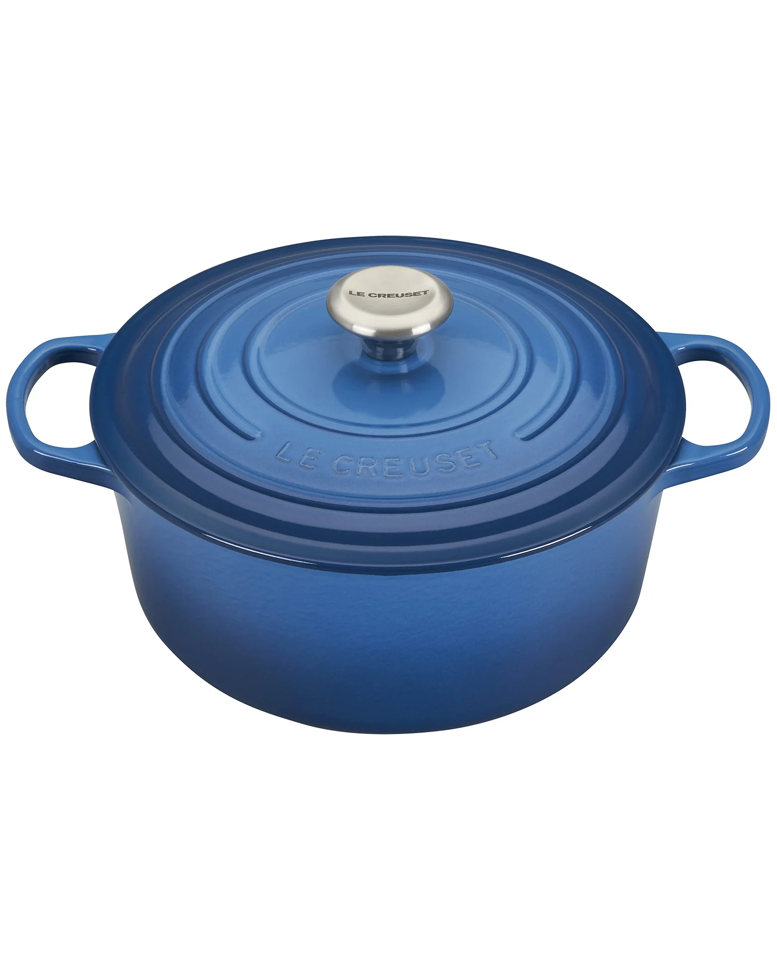 Чугунная кокотница Le Creuset Signature 5.5 qt Синий Marseille — 1