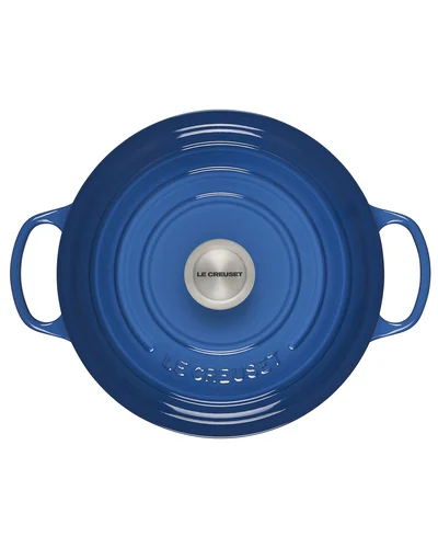 Чугунная кокотница Le Creuset Signature 5.5 qt Синий Marseille