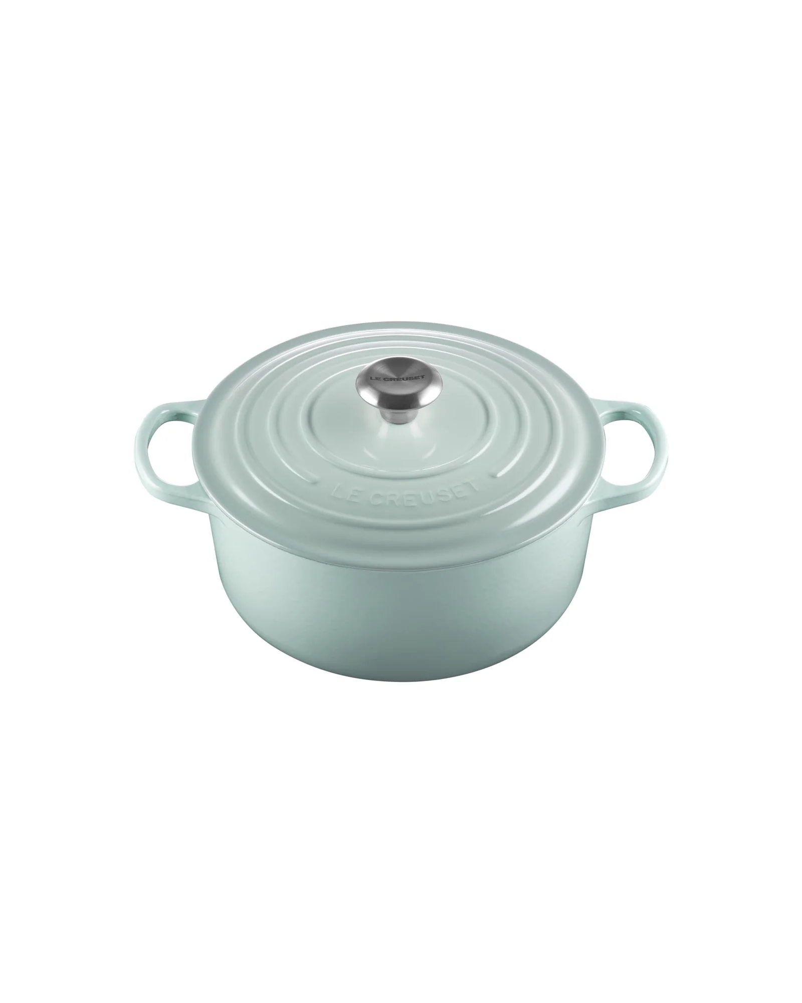 Чугунная кокотница Le Creuset Signature 5.5 qt Серый Sea Salt — 1