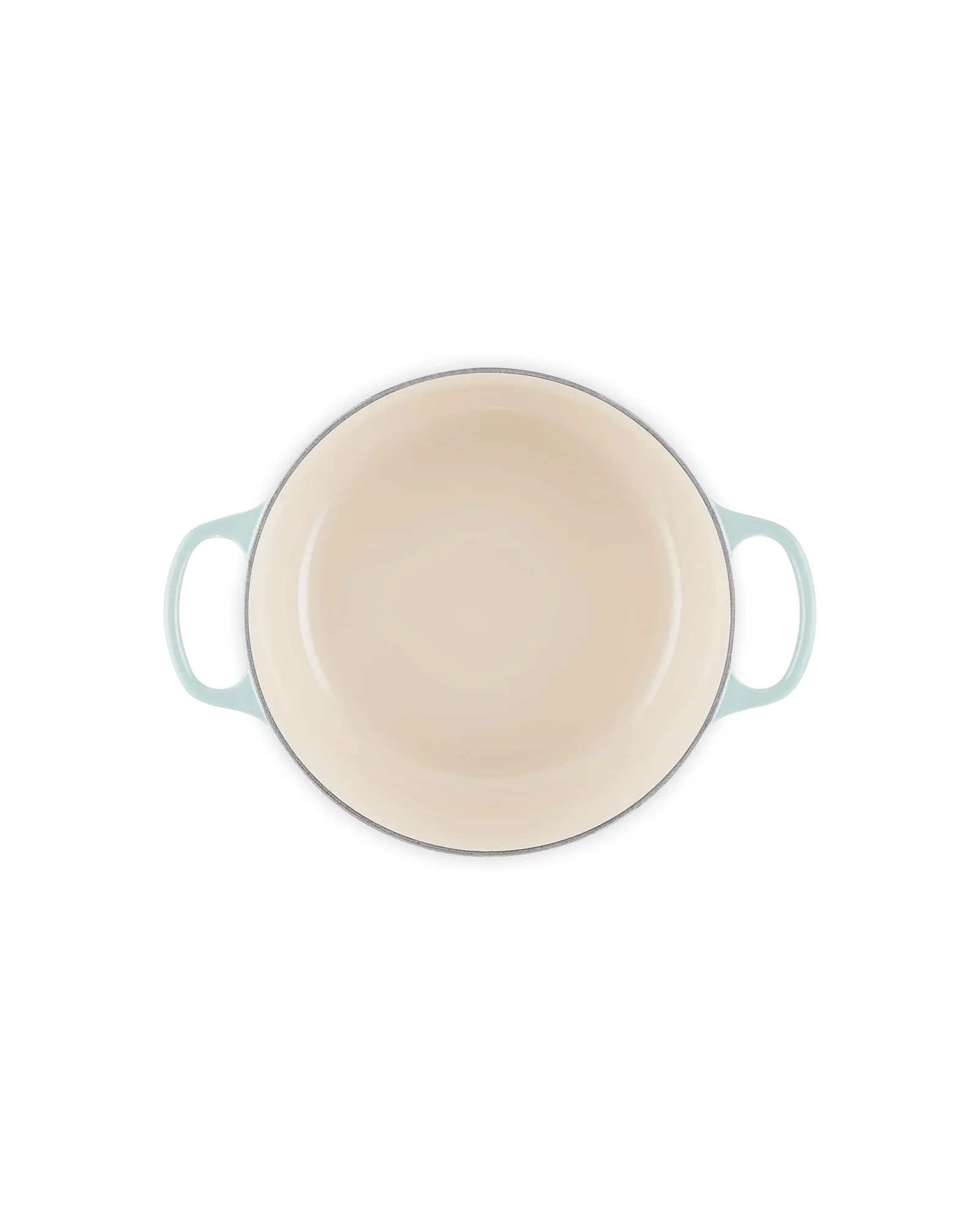 Чугунная кокотница Le Creuset Signature 5.5 qt Серый Sea Salt — 3