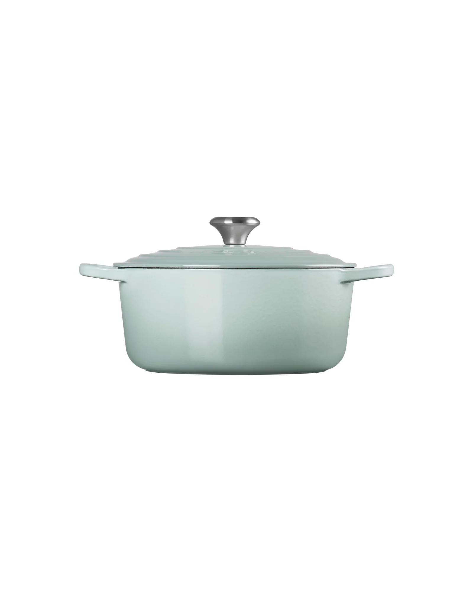 Чугунная кокотница Le Creuset Signature 5.5 qt Серый Sea Salt — 4