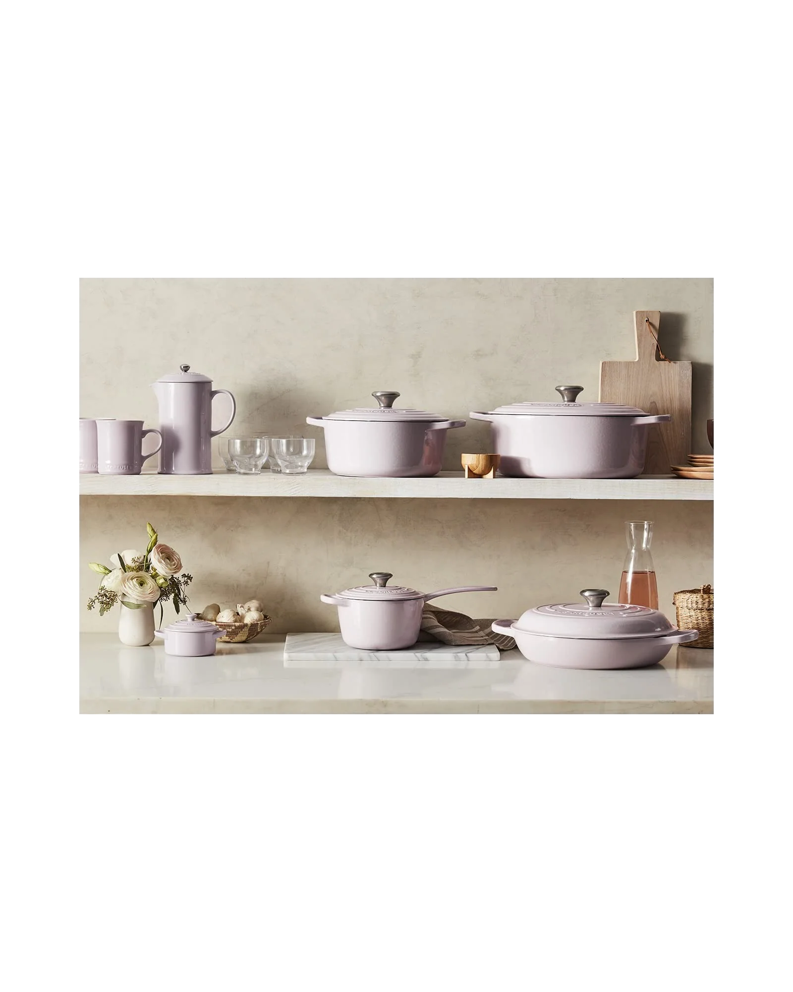 Чугунная кокотница Le Creuset Signature 5.5 qt Сиреневый Shallot — 6