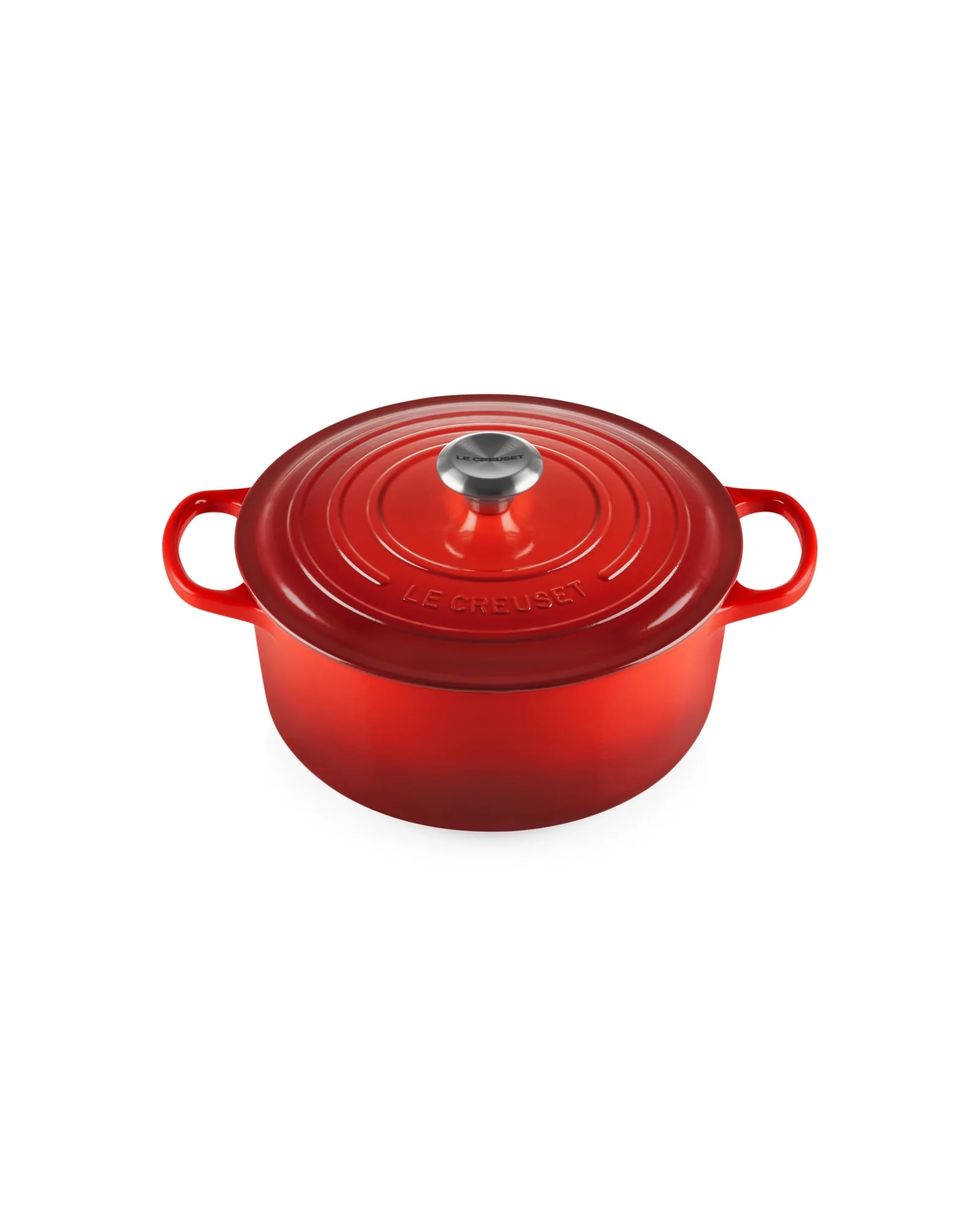 Чугунная кокотница Le Creuset Signature 5.5 qt Вишнёвый Cerise — 1