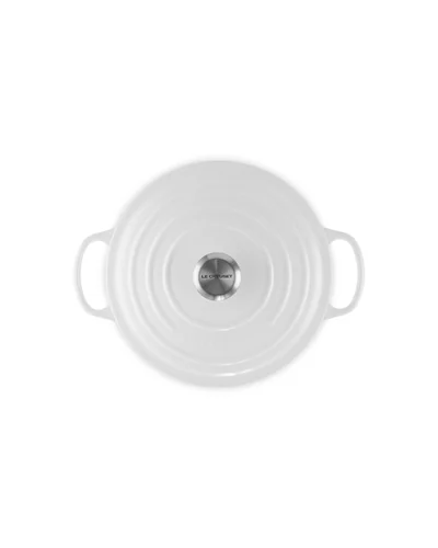 Чугунная кокотница Le Creuset Signature 5.5 qt Белый