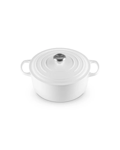 Le Creuset эмалированная чугунная кастрюля 5.5 л, белая