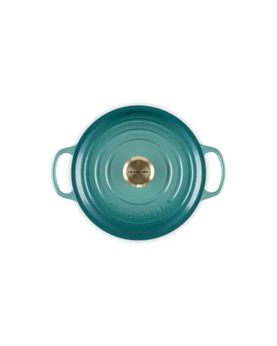 Кастрюля Le Creuset Signature 4.5 qt Голубой Riviera