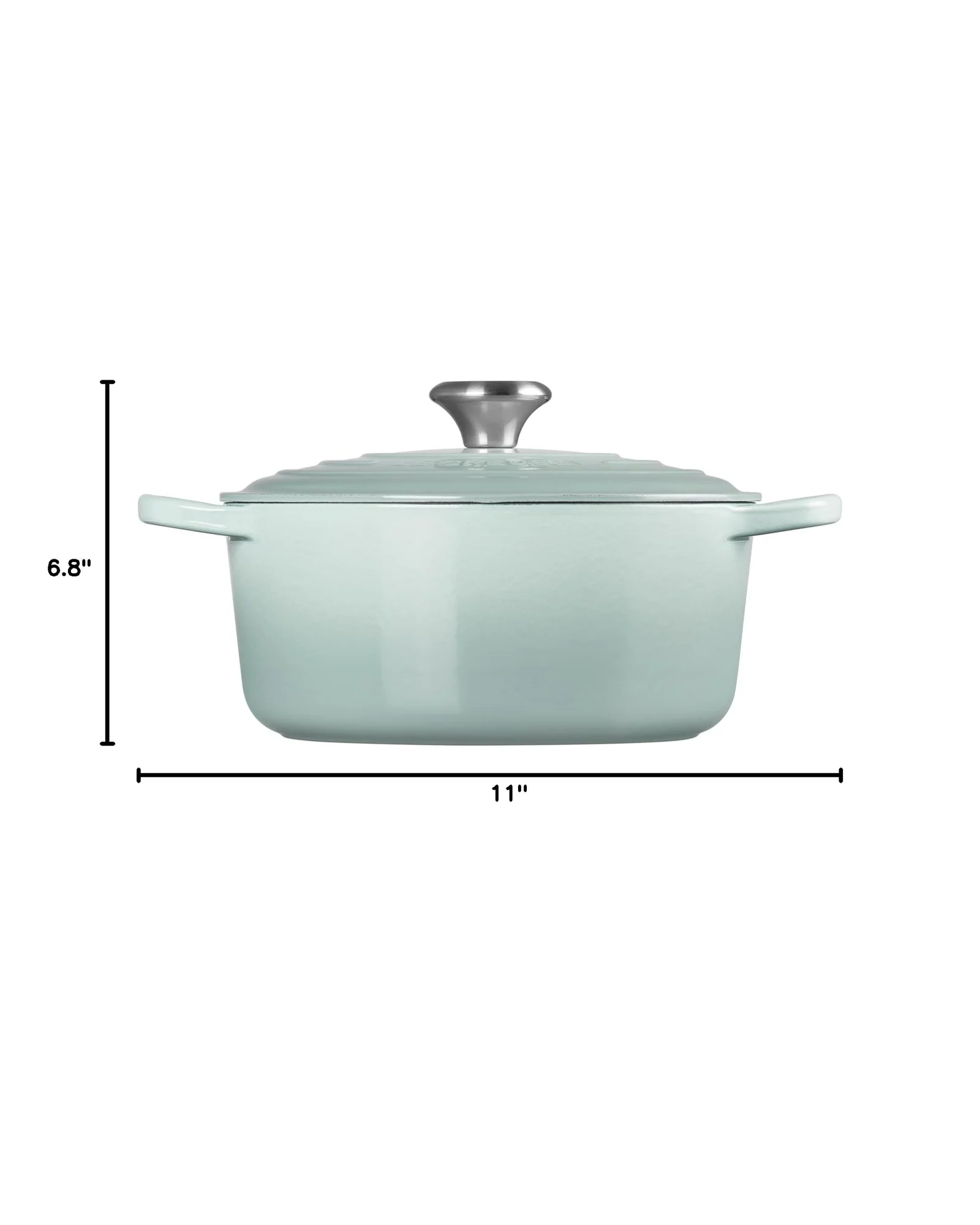 Кастрюля Le Creuset Signature 4.5 qt Кремовый Sea Salt — 7