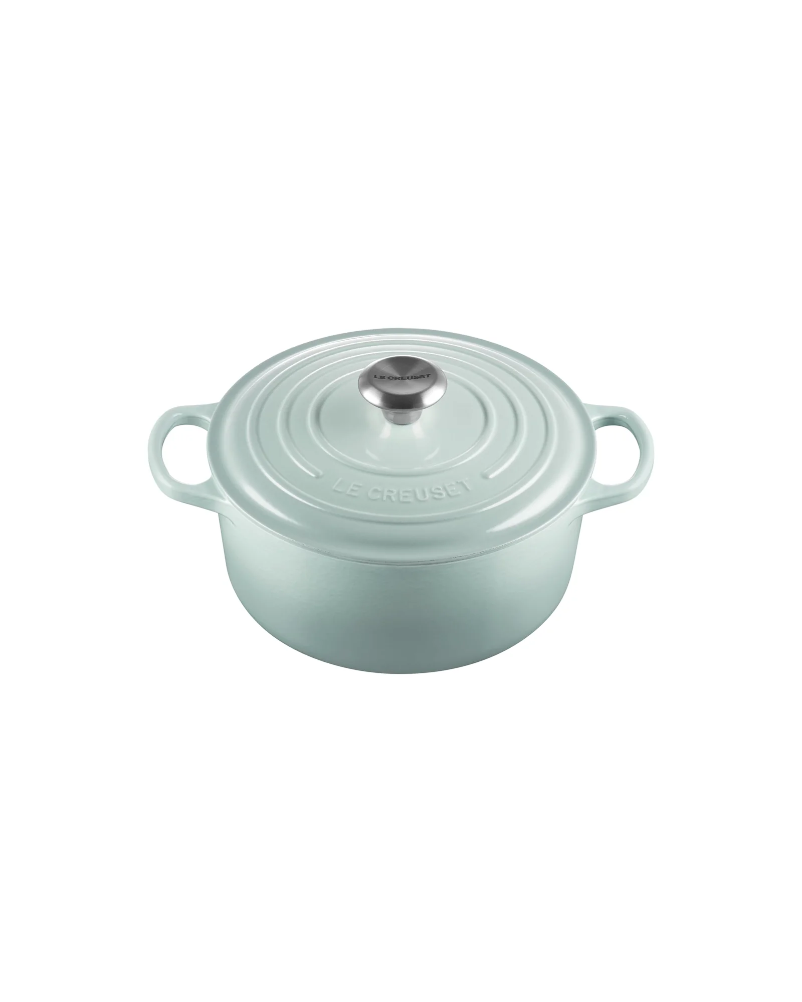 Le Creuset эмалированная чугунная кастрюля 4.5 л, Sea Salt — серый