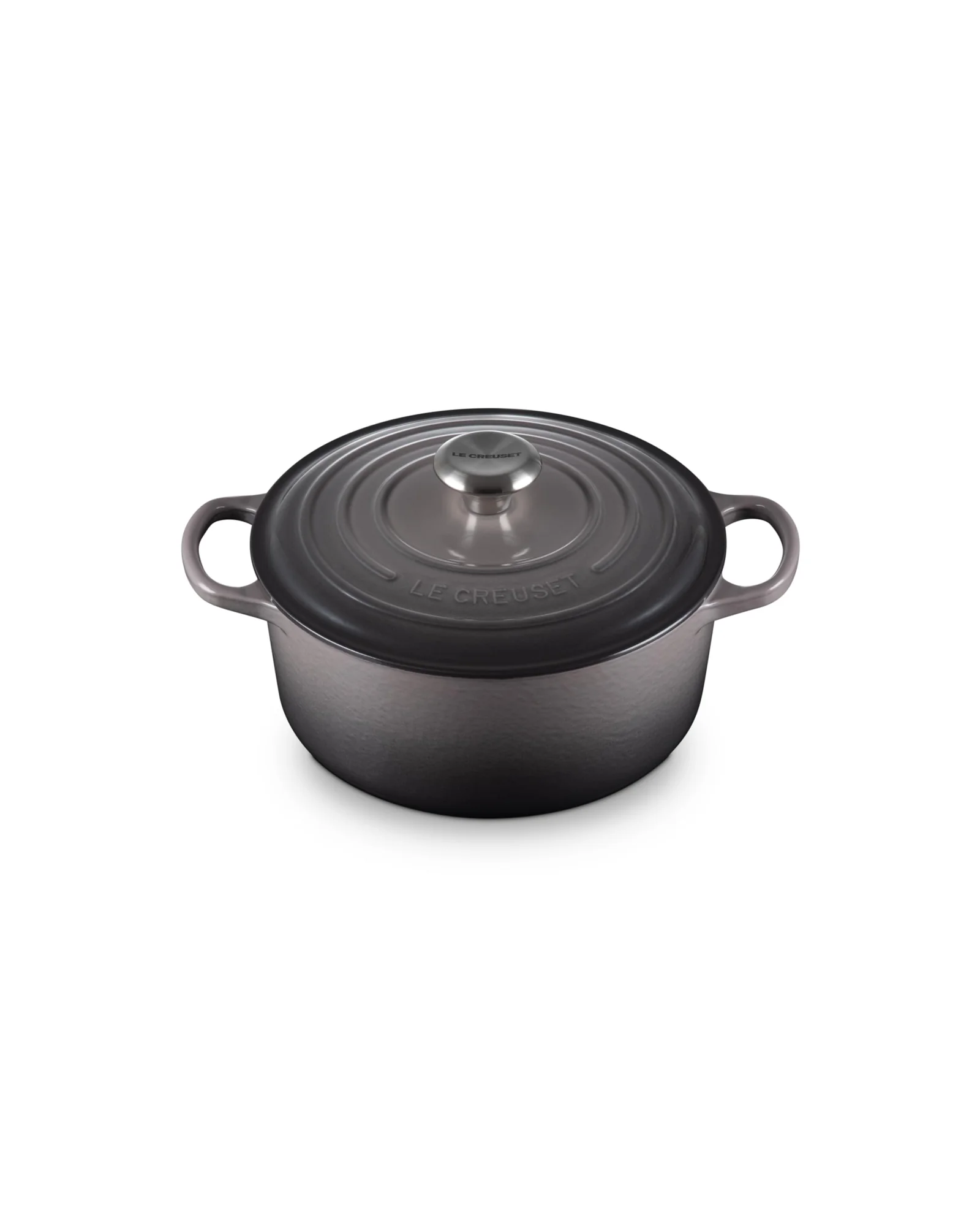 Le Creuset эмалированная чугунная кастрюля 4.5 л, Oyster — черный