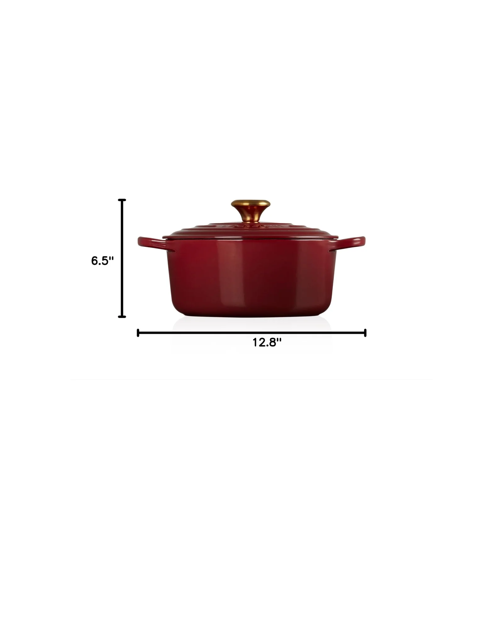 Кастрюля Le Creuset Signature 4.5 qt Бордовый Garnet — 8
