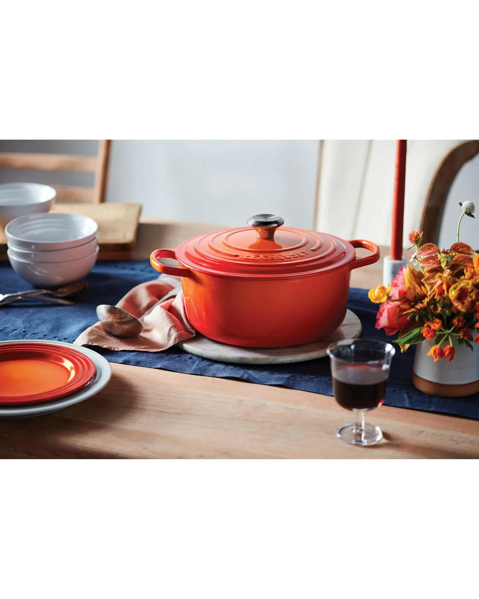 Кастрюля Le Creuset Signature 4.5 qt Оранжевый Flame — 5